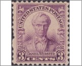 USA 1932 Mint SC725 Daniel Webster Violet 3 Cent 1932
