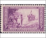 USA 1934 Mint SC739 Nicolet's Landing Deep violet 3 Cent 1934