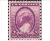 USA 1936 Mint SC784 Susan Brownell Anthony Deep violet 3 Cent 1936