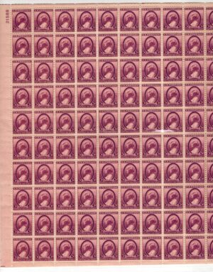 USA 1936 Mint Sheet SC 784SH Susan Brownell Anthony Deep violet 3 Cent 1936 Full Sheet