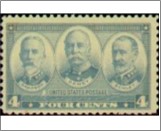 USA 1937 Mint SC793 Admirals William T. Sampson, George Dewey and Winfield S. Sc Grey 4 Cent 1937