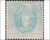 USA 1937 Mint SC796 Virginia Dare and Parents Grey blue 5 Cent 1937