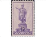 USA 1937 Mint SC799 Statue of Kamehameha I, Honolulu Violet 3 Cent 1937