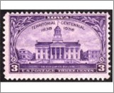 USA 1938 Mint SC838 Old Capitol, Iowa City Violet 3 Cent 1938