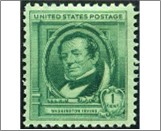 USA 1940 Mint SC859 Washington Irving Bright blue green 1 Cent 1940