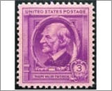 USA 1940 Mint SC861 Ralph Waldo Emerson Bright red violet 3 Cent 1940