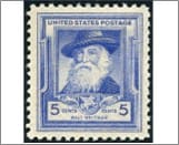 USA 1940 Mint SC867 Walt Whitman Ultramarine 5 Cent 1940