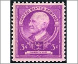USA 1940 Mint SC871 Charles W. Eliot Bright red violet 3 Cent 1940