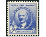 USA 1940 Mint SC887 Daniel Chester French Ultramarine 5 Cent 1940