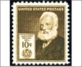 USA 1940 Mint SC893 Alexander Graham Bell Dark brown 10 Cent 1940