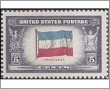 USA 1943 Mint SC917 Flag of Yugoslavia Multicolor 5 Cent 1943