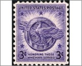 USA 1946 Mint SC940 Honoring Those Who Have Served Violet 3 Cent 1946