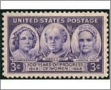 USA 1948 Mint SC959 Elizabeth Stanton, Carrie Chapman Catt, and Lucretia Mott Deep violet 3 Cent 1948