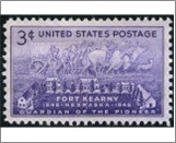 USA 1948 Mint SC970 Fort Kearny and Pioneer Group Violet 3 Cent 1948