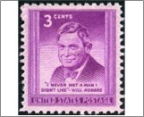 USA 1948 Mint SC975 Will Rogers (1879-1935), Humorist and Political Commentator Bright red violet 3 Cent 1948