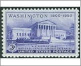 USA 1950 Mint SC991 National Capital Sesquicentennial, Supreme Court Building Bright violet 3 Cent 1950