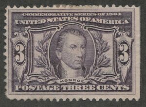 James Monroe Violet 3 Cent 1904