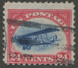 Used Curtiss Jenny Blue,Carmine 24 Cent 1918