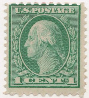 USA 1920 Mint Lightly Hinged Stamp SC542 George Washington Green 1 Cent 1920