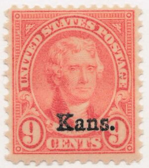 USA 1929 Mint Never Hinged Stamp SC667 Thomas Jefferson Bright pink 9 Cent 1929