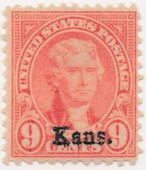 USA 1929 Mint Hinged Stamp SC667 Thomas Jefferson Bright pink 9 Cent 1929