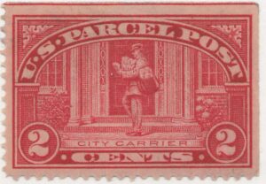 USA 1913 Mint Hinged Stamp SCQ2 City Carrier Carmine rose 2 Cent 1913