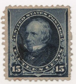 USA 1890 Used Stamp SC227 Henry Clay Indigo 15 Cent 1890
