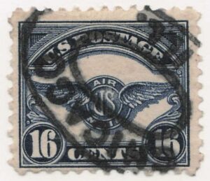 USA 1923 Used Stamp SCC5 Air Service Emblem Dark blue 16 Cent 1923