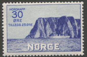 Norway 1930 Mint Never Hinged Stamp NK183(SCB3) The North Cape I 30 Øre Ultramarine