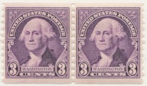 Mint Never Hinged Strip USA 1932 SC721 George Washington Deep violet 3 Cent 1932