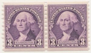 Mint Never Hinged Strip USA 1932 SC721 George Washington Deep violet 3 Cent 1932