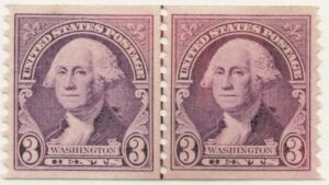 Mint Never Hinged Strip USA 1932 SC721 George Washington Deep violet 3 Cent 1932