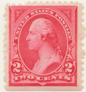 Mint Never Hinged Stamp USA 1894 SC250 George Washington Carmine 2 Cent 1894