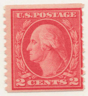 Mint Never Hinged Stamp USA 1915 SC455 George Washington Carmine 2 Cent 1915