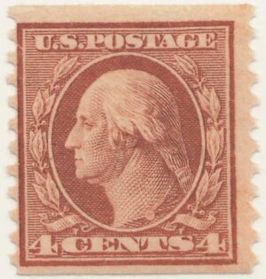 Mint Never Hinged Stamp USA 1917 SC495 George Washington Brownish orange 4 Cent 1917