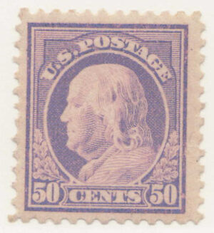 Mint Never Hinged Stamp USA 1917 SC517 Benjamin Franklin Red violet 50 Cent 1917