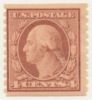 Mint Never Hinged Stamp USA 1917 SC495 George Washington Brownish orange 4 Cent 1917