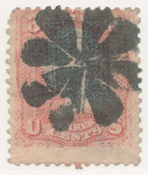 Used Stamp USA  SC88 George Washington Rose 3 Cent 1867 "E" Grill