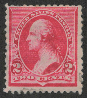 Mint Stamp USA 1890 SC220 George Washington Carmine 2 Cent 1890