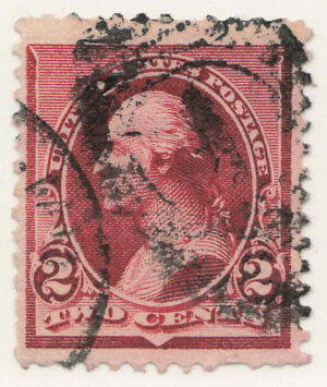 Used Stamp USA 1890 SC219D George Washington Lake 2 Cent 1890