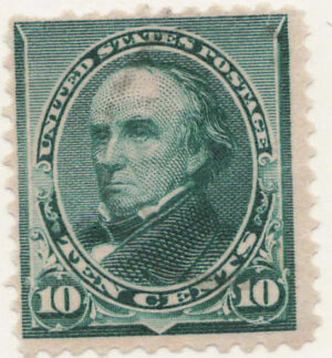 Used Stamp USA 1890 SC226 Daniel Webster Green 10 Cent 1890