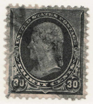 Used Stamp USA 1890 SC228 Thomas Jefferson Black 30 Cent 1890