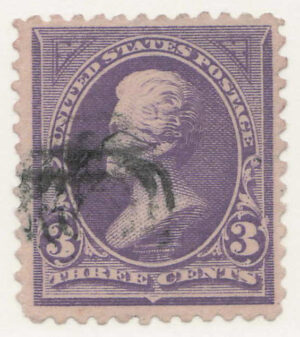 Used Stamp USA 1894 SC253 Andrew Jackson Purple 3 Cent 1894