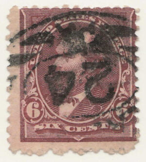 Used Stamp USA 1894 SC256 James A. Garfield Dull brown 6 Cent 1894