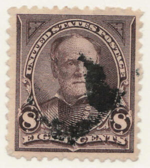 Used Stamp USA 1895 SC257 General William Tecumseh Sherman (1820-1891) Violet brown 8 Cent 1895