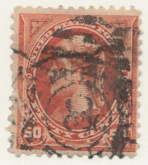 Used Stamp USA 1894 SC260 Thomas Jefferson Orange 50 Cent 1894