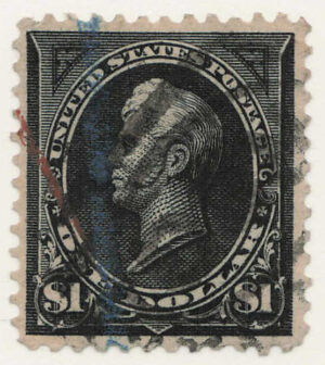 Used Stamp USA 1895 SC276 Commodore Oliver Hazard Perry (1785-1819) Black 1 Dollar 1895