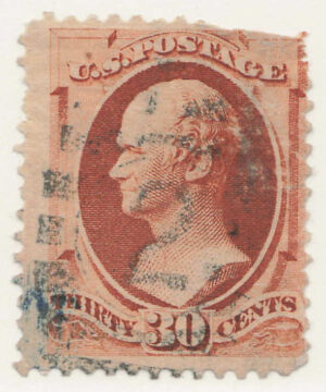 Used Stamp USA  SC217 Alexander Hamilton Brown orange 30 Cent 1888