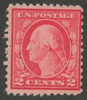 Mint Never Hinged Stamp USA 1917 SC499 George Washington Pink 2 Cent 1917