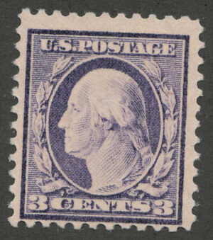 Mint Hinged Stamp USA 1917 SC501 George Washington Light violet 3 Cent 1917 Type 1